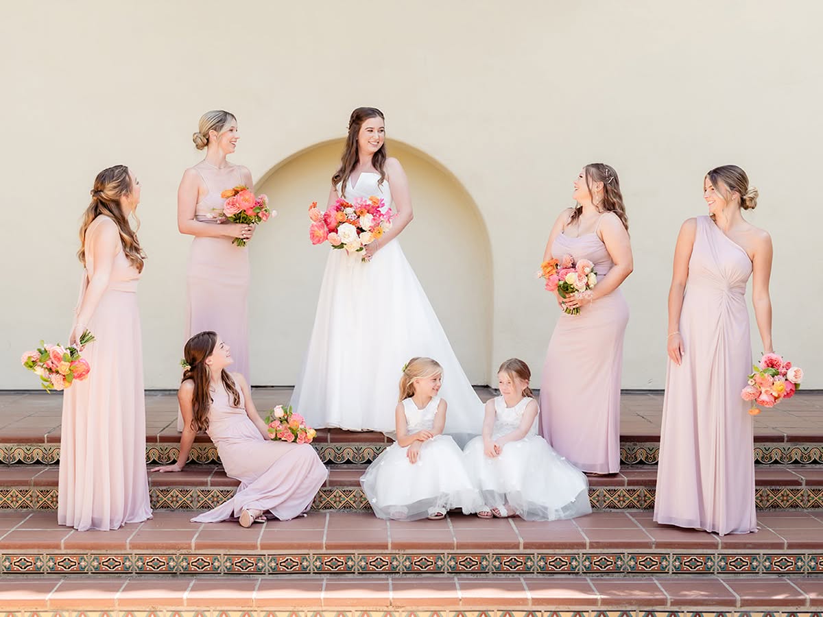 A romantic garden wedding at Estancia La Jolla Hotel & Spa for Katie and Jake in La Jolla, planned by Bliss Events.